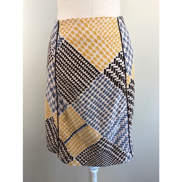 Maeve Anthropologie Womens Multi-Color Print Velvet Pencil Skirt Size 2 - Picture 5 of 7